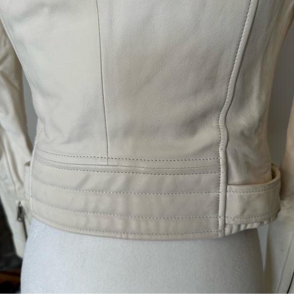 SALE🥧 IRO White Lamb Leather Jacket - Picture 9 of 16